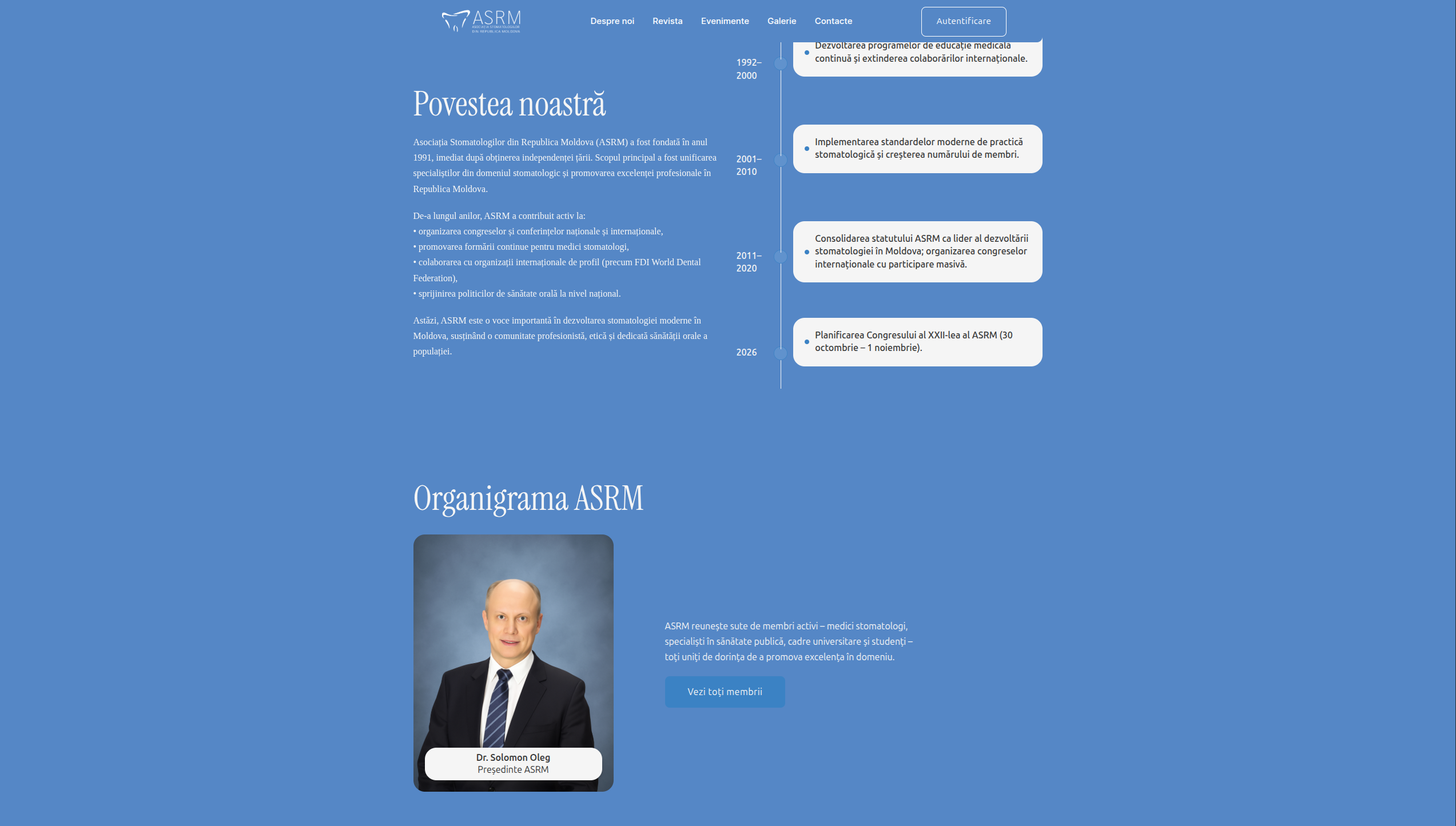 ASRM website page