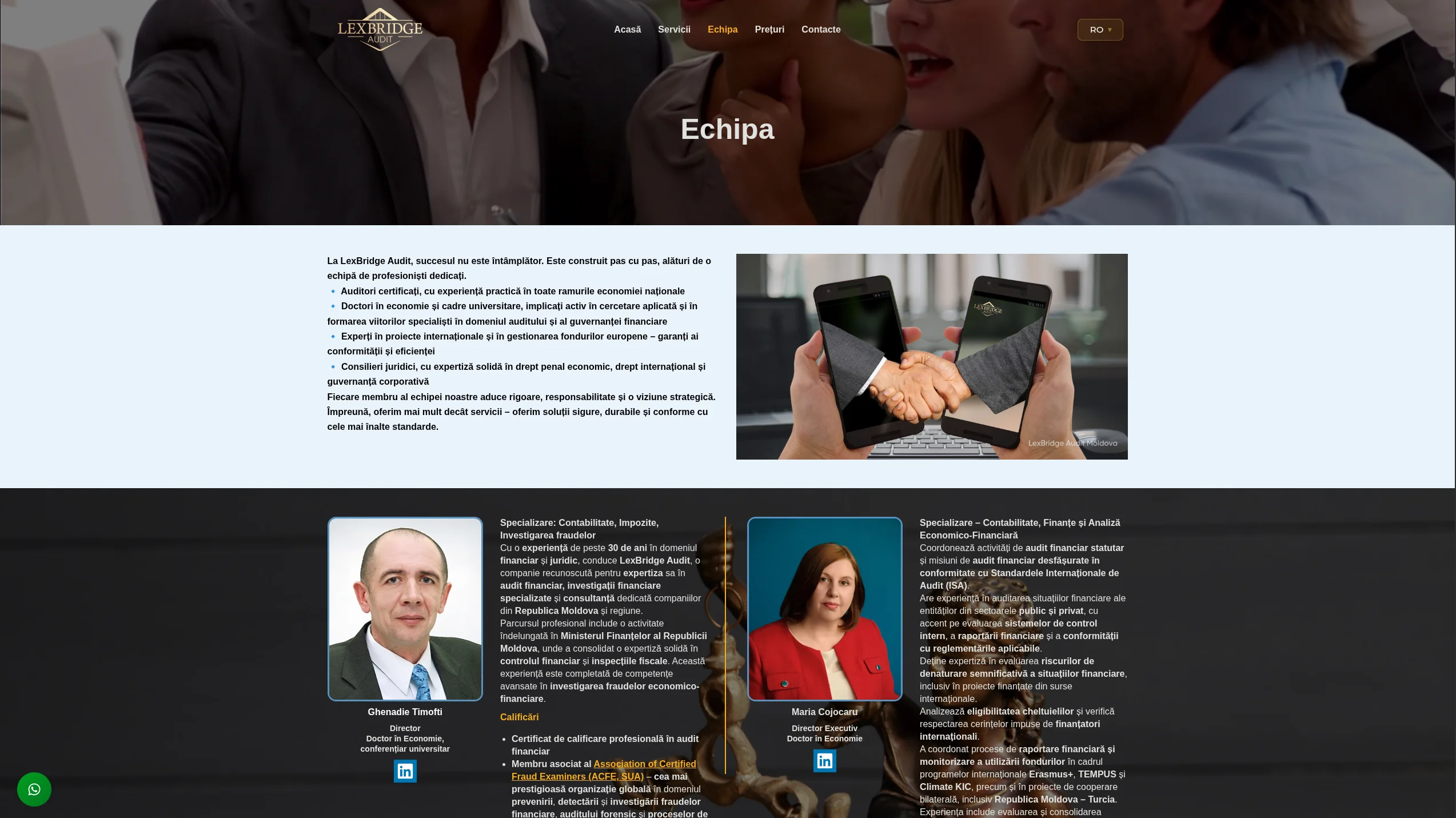 Lexbridge – secțiunea de informații